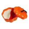 Halloween Pumpkin Snack Tray Desktop Food Display with Lid Candy and Nut Dishes for Cookies Sweets Nuts Dessert Chocolates