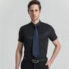 Large Men Short Sleeve Square Collar Formal Shirts for Summer