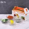 Zipooya Diamond Round Glass Bowl Set