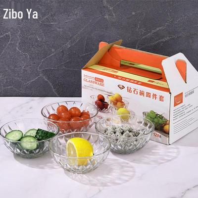 Zipooya Diamant Runde Glasschüssel Set