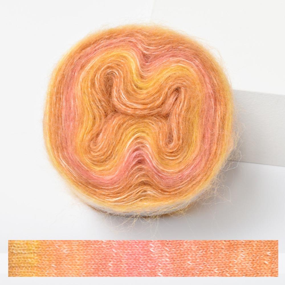 250M Lente/Zomer Kleurverloop Cake Garen Haken Handgeweven Zacht Garen DIY