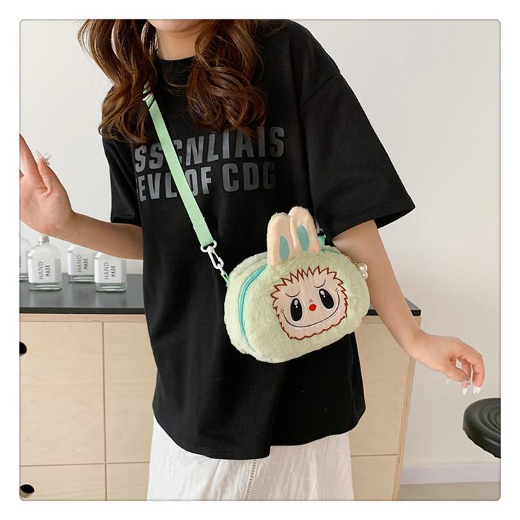Bubble Rabbit Plush Cartoon Backpack - Cute Crossbody Gift for Girls