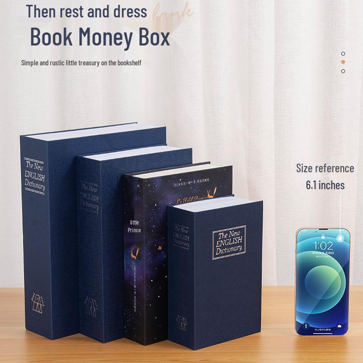 Book Piggy Bank Cabinet: Secure Password Safe for Kids 2025