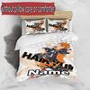 3-teiliges Bettbezug-Set (1 * Bettbezug + 2 * Kissenbezug, ohne Kern), Maßgeschneidertes Haikyu Muster Bettwäscheset, Heim Schlafzimmer Dekor Geschenk