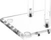 Acrylic Hairband Display Stand 2-Tier T-bar Hair Hoop Headband Hanging-Jewelry Organizer for Necklaces Bracelet Earring