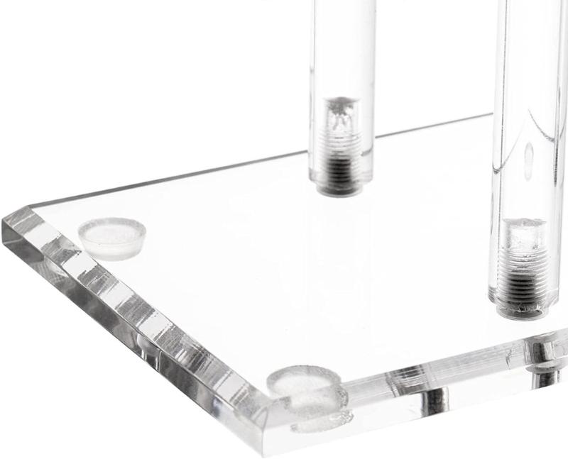 Acrylic Hairband Display Stand 2-Tier T-bar Hair Hoop Headband Hanging-Jewelry Organizer for Necklaces Bracelet Earring