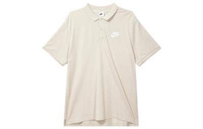 Polo Shirts Men's Beige Polo Collar Moderate Straight Fit DV9708-138