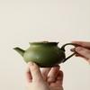 Retro and exquisite small and fresh ceramic teapot, embossed and hand-painted daisy, household Gongfu tea set with hand-held pot