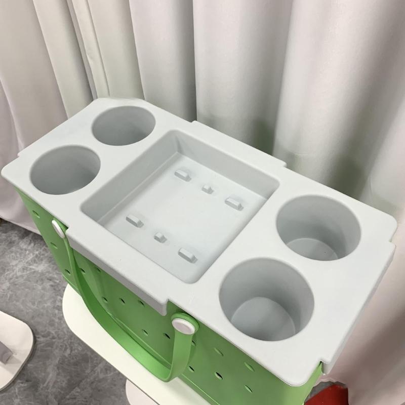 Colorful EVA Beach Storage Tray Divider Design Camping Storage Tray For Sunscreen Towels Snacks Waterproof Portable