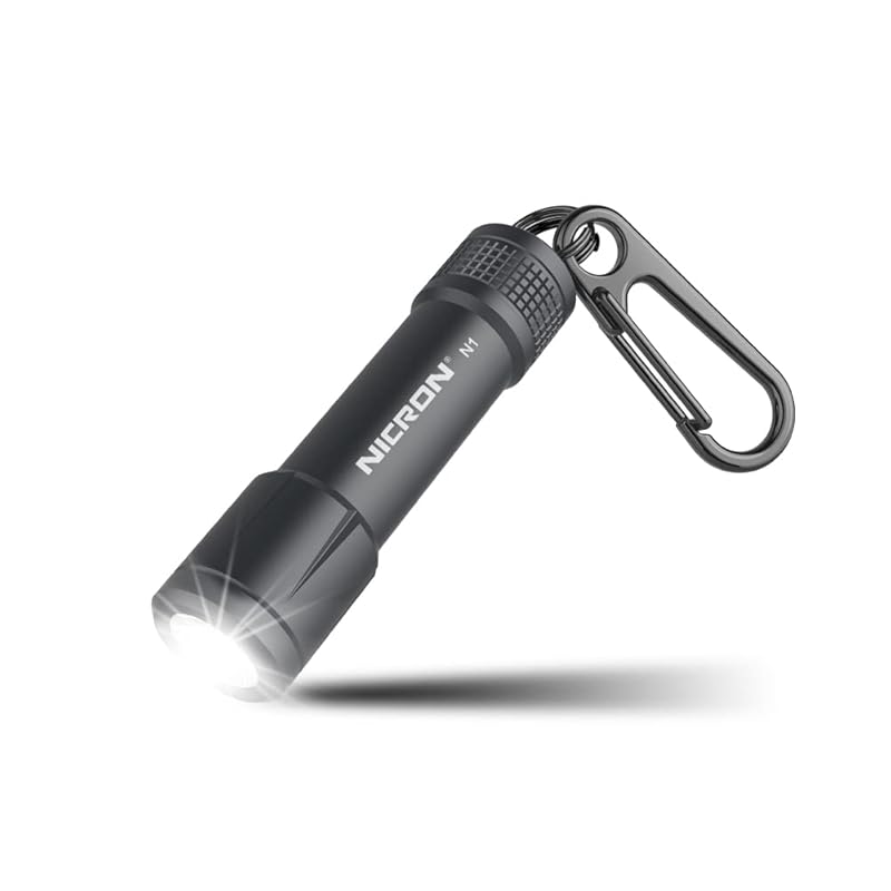 

Nicron With carabiner mini flash light IPX7 waterproof N1 100 lumens hand light flashlight