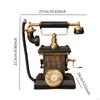 Classic Corded Desk Phone Model, Telephone Indoor Resin Old Fashioned Traditional