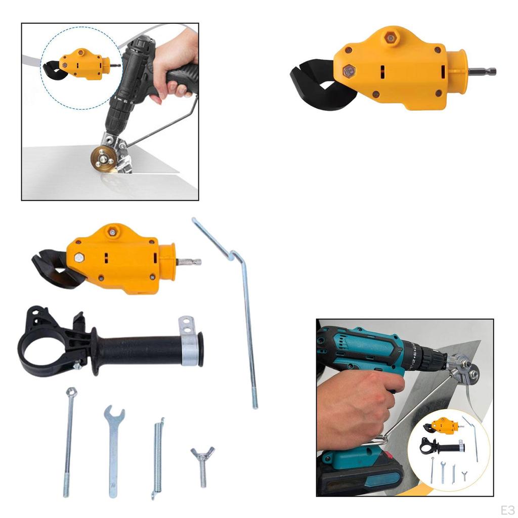Electric Drill Metal Sheet Attachment Fast Cuttings Shear Machine Durability Easy to Use