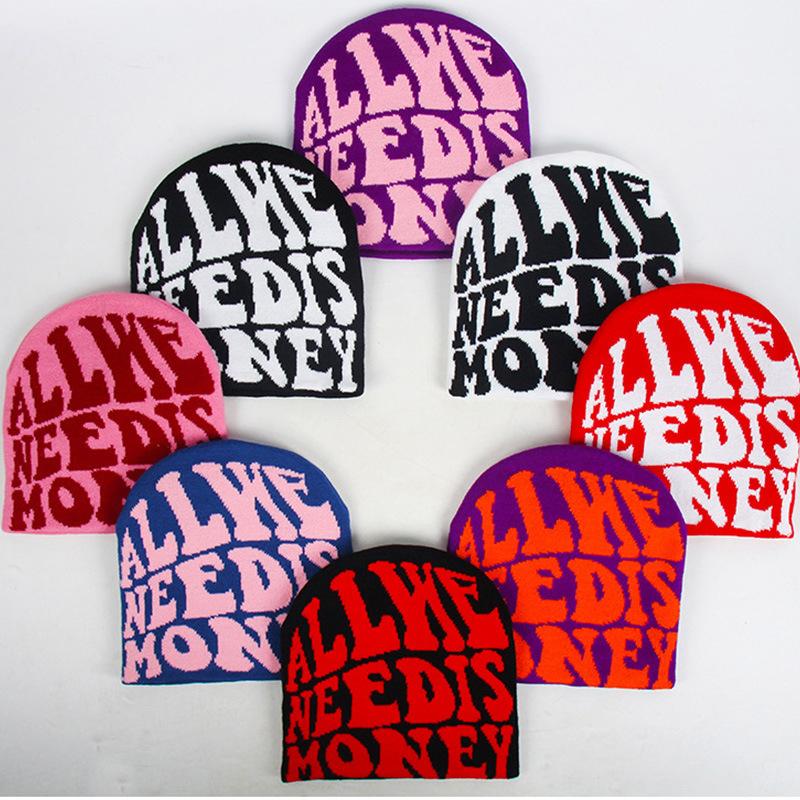 Căciulă Tricotată Vintage Y2K Lână Acril Femei Beanie Iarnă Căciuli Calde Harajuku Hip Hop Casual Skullies Căciulă de Exterior