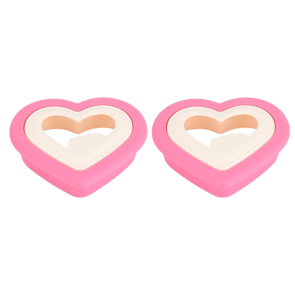 2PCS Sandwich Cutter Bread Mold Heart Shape Cookie Maker Bread Mold for Kids and Family Kitchen Tools
