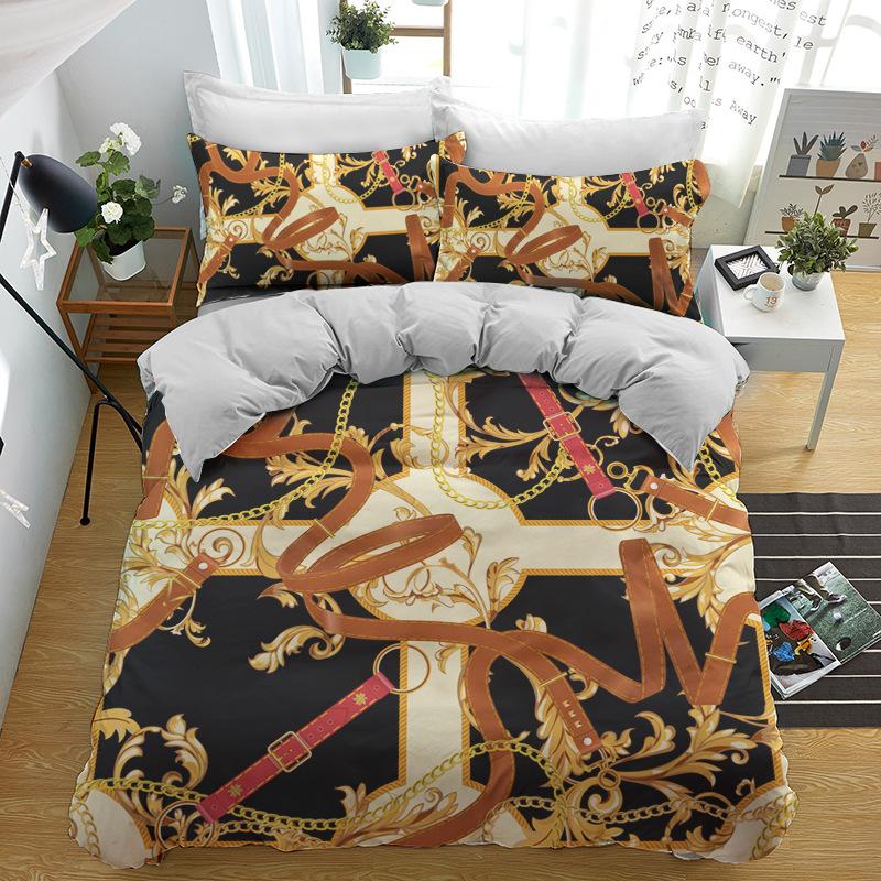 

Bedding Home Textiles, Three-Piece 3D Digital Printed Bedding Kit quilt cover 135 * 200 * 1 2pcs