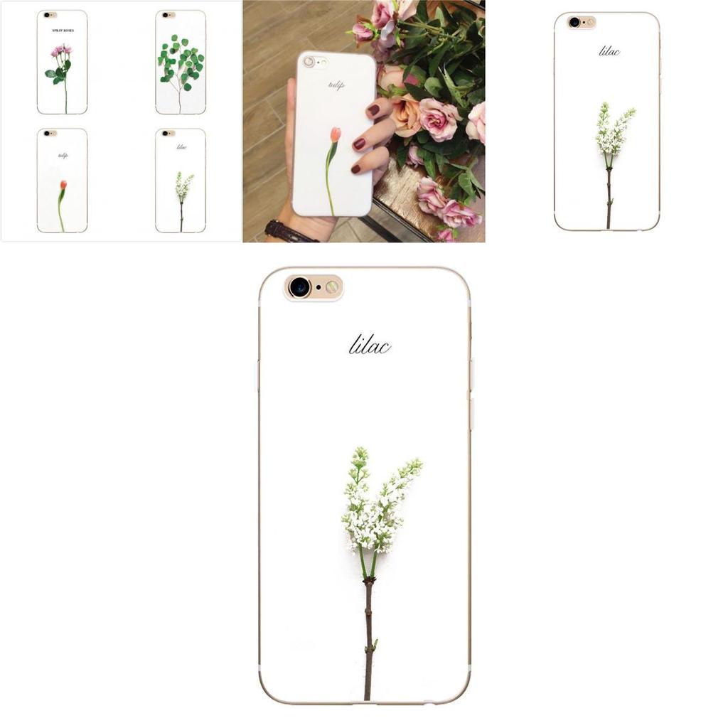 For Iphone 6 6s 7 7s Case With Colorful Rose Tulip Patterned Creative Protective Cover For Kids