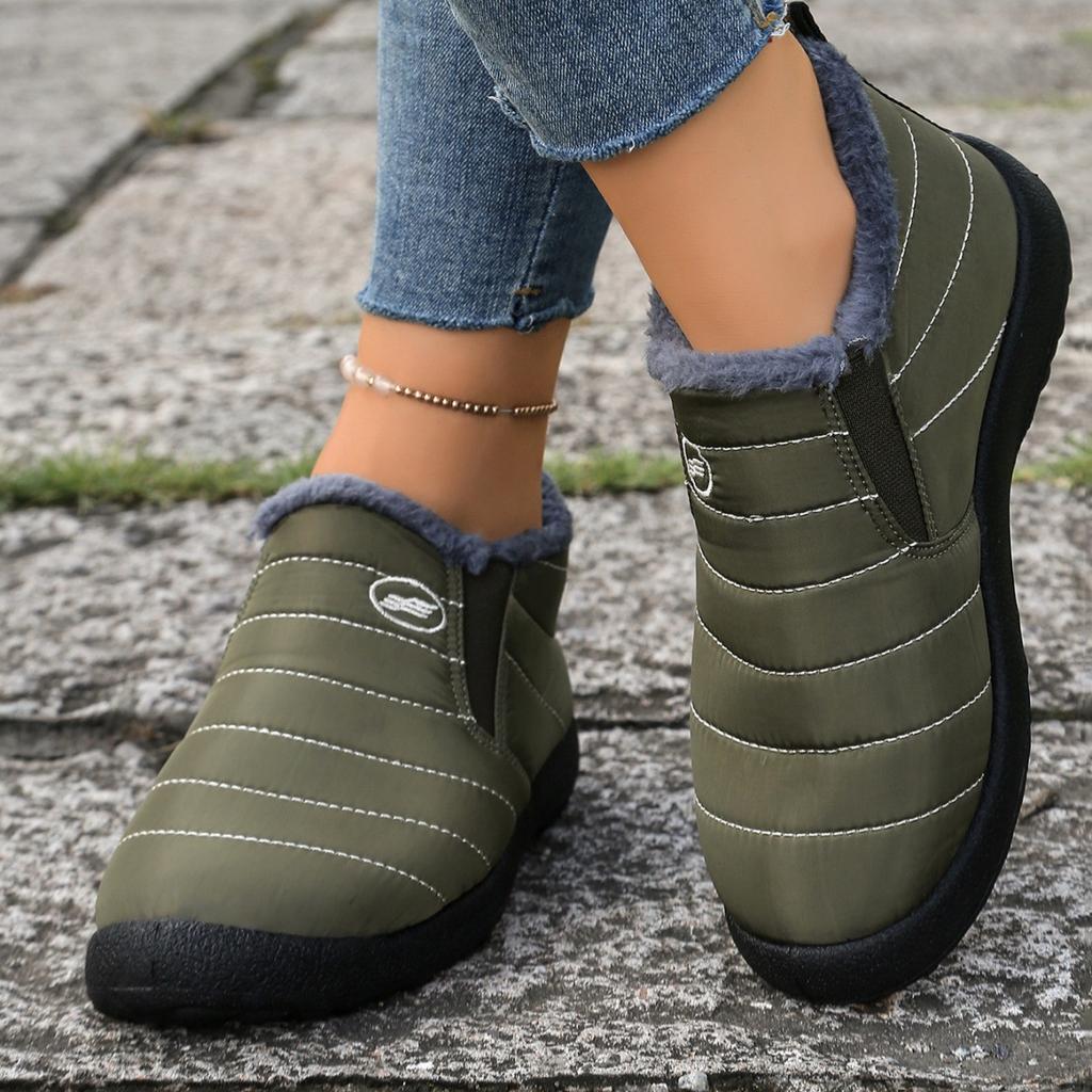 2025 New Large Size Cotton Boots with Thickened Lining Old Beijing Snow Boots Warm Casual Shoes