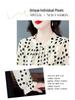 Women's Autumn 2024 Polka Dot Chiffon Blouse: Chic, Age-Reducing, Loose Fit French Top