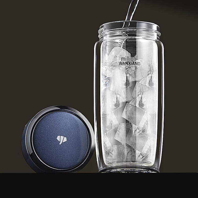 Wanxiang Silver Ion Antimicrobial Portable Glass Tea Cup