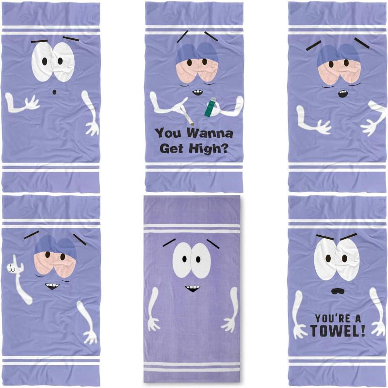 South Park Motiv Cartoon Handtuch Super Saugfähig Schnell Trocknend Für Kinder Strand