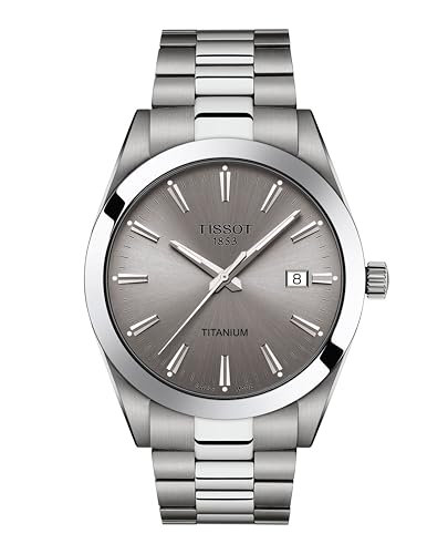 

Чоловічий годинник Tissot, T1274104408100, Сірий циферблат, Титановий браслет [Офіційний імпорт]