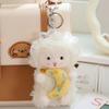 Cute Little Lamb Dolls Pendant Soft Fluffy Sheep Keyring Lovely Lamb Plush Keychain  Gifts