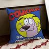 CCourage the CCowardly Dog Cushion Cover Reversible Soft Durable Pillow Cover Home  Car MultiScene Use for Daily Comfort