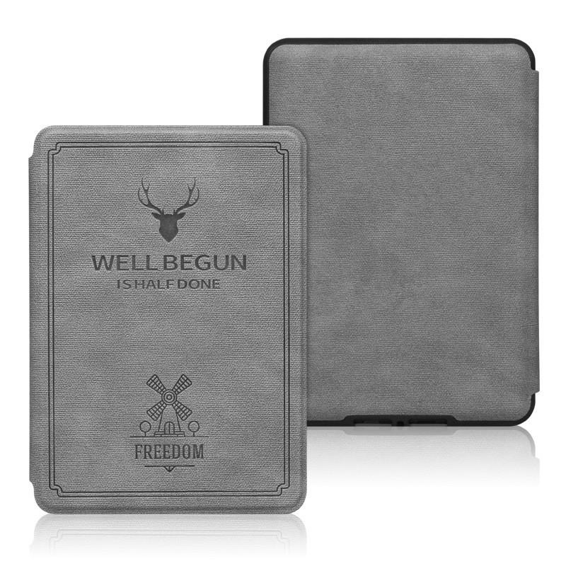 2024 Kindle Paperwhite6543 Protective Case with Deer Head and Ram Horn Pattern