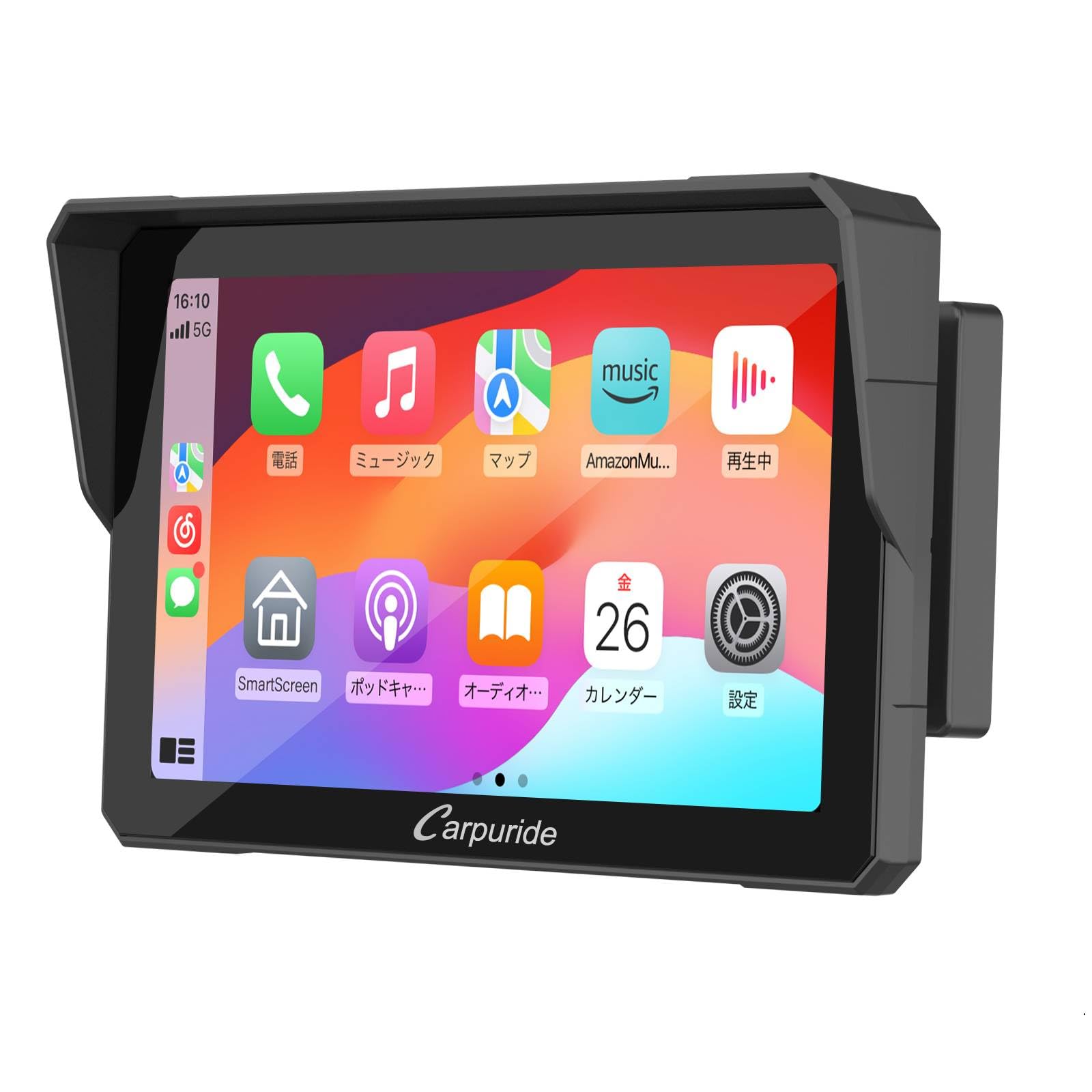 

Carpuride Smart Wireless Motorcycle Navigation System with Android Portable Car Navigation System with Helmet Thermal Technical Approval Certified