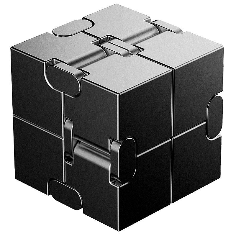 Metal Magic Cube Stress Relief Toy Cube Portable Educational Toys Decompresses Relax Toys for Children Adults Birthday Gift