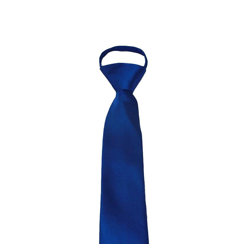 Tie Men'S Business Dress Narrow Version Occupation Easy To Pull Lazy Tie Marriage Solid Color Multi-Color