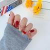 Handmade Student Style Wearable Nail Tips - Fresh, Cute, Detachable, Short Oval Design for 2026