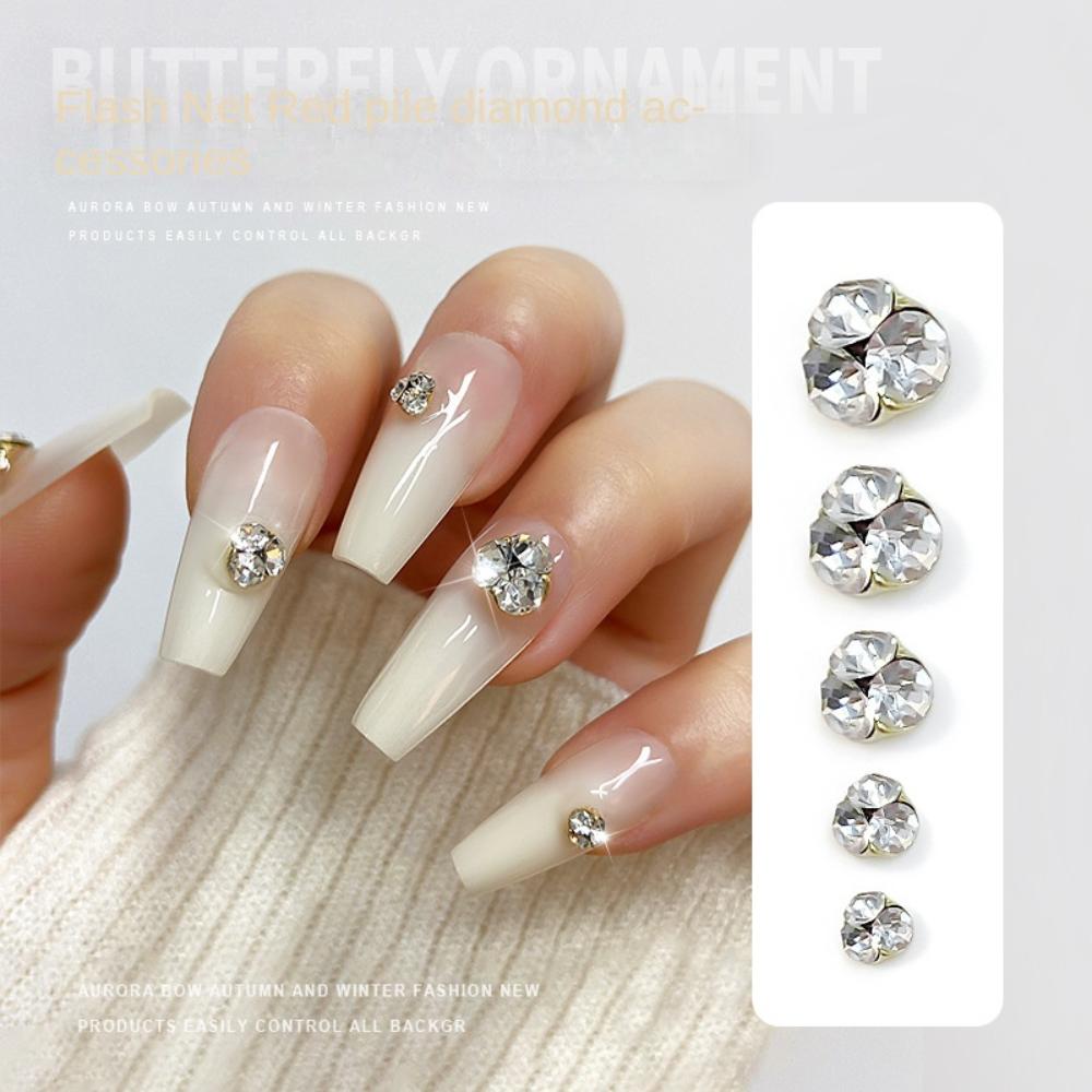 10pcs Shining 3D Nail Art Decoration Luxury Crystal Nail Art Charms  Manicure Accessory