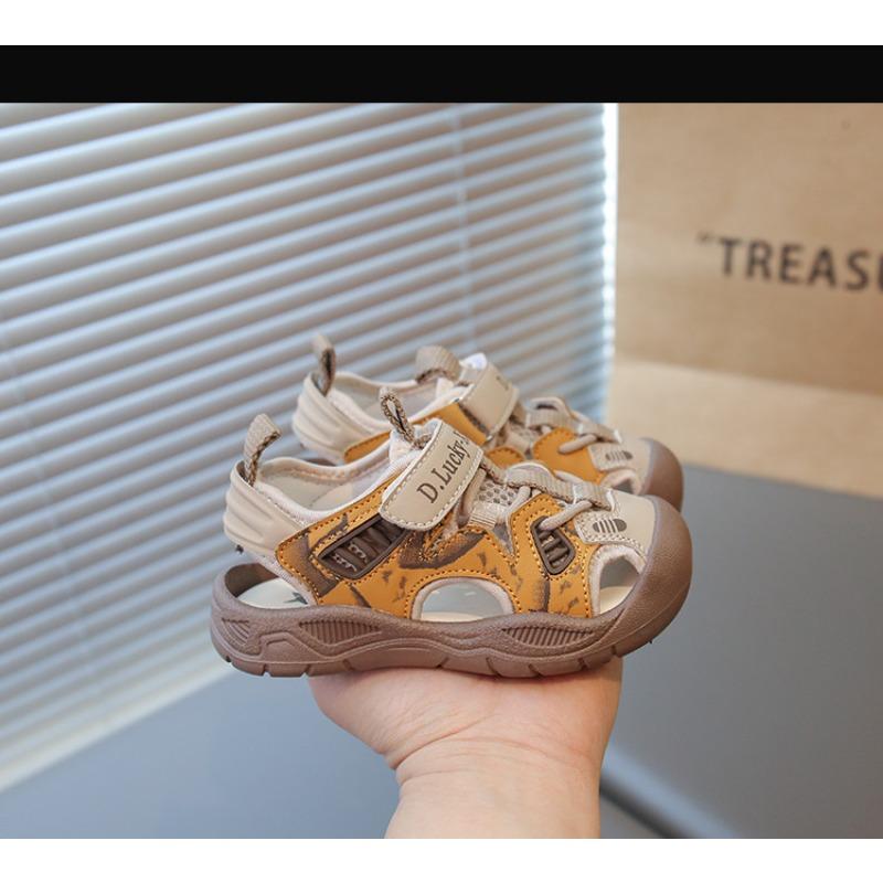 Summer new baby toddler sandals girls bag head sandals soft sole boys beach sandals