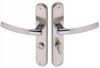 Internal Door Handle with Long WC Plate, Right, Chrome, Brushed Nickel