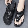 Fashion Summer Flip Flops for Men Thongs Sandals Comfort Slippers for Beach Lightweight Sole Comfort Fashion
