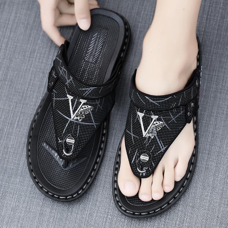 Fashion Summer Flip Flops for Men Thongs Sandals Comfort Slippers for Beach Lightweight Sole Comfort Fashion