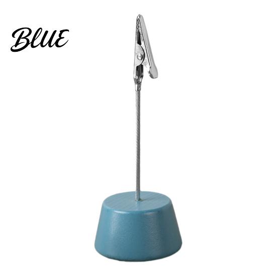 Waterproof Wooden Clip Wood Place Card Holder with Metal Clip Small Table Number