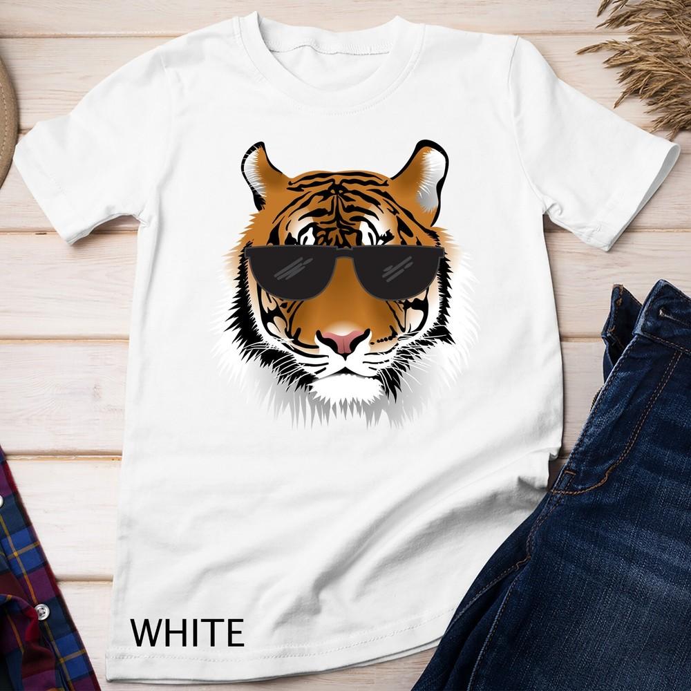 Cool Bengal Tiger With Sunglasses Bengal Tiger Head Funny Unisex T-shirt