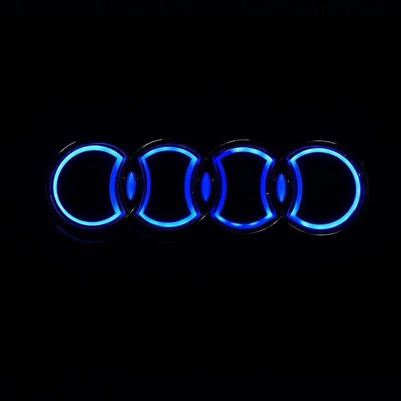 NEW 5D 18x5.8cm for new a3 a4 a5 aa 7a 8 S3 S4 S5 S6 S7 Q3 Q7TT rear four-ring trunk LED emblem lamp trunk lamp