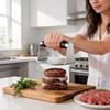 Kitchen Tool Set Stainless Steel Silicone Meat Press With Multifunction Hamburger Maker For Home Cooking