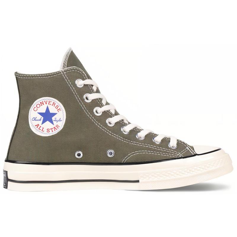 Converse Chuck 70 Comfortable and Stylish High-Top Canvas Shoes Unisex 'Olive'