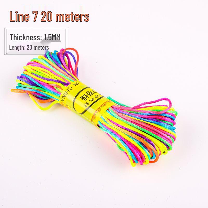 Lixia Rainbow Egg Holder: Handwoven No. 5 Cord Girls' Braided Hair Accessory with Five-Color Thread for Dragon Boat Festival