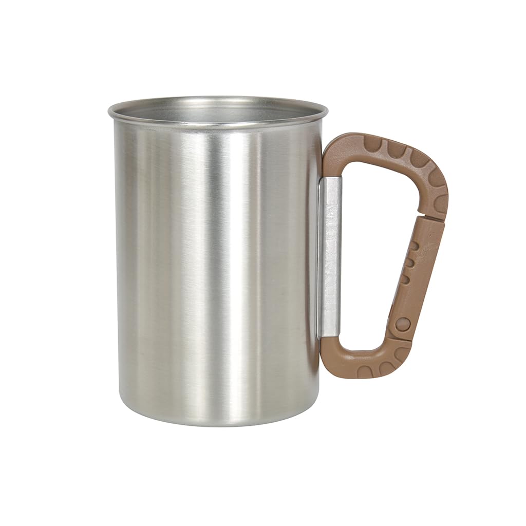 

Кружка военная из нержавеющей стали Belmont 450 бежевая Сделано в Японии Цубаме Сандзё BM-151 бежевый