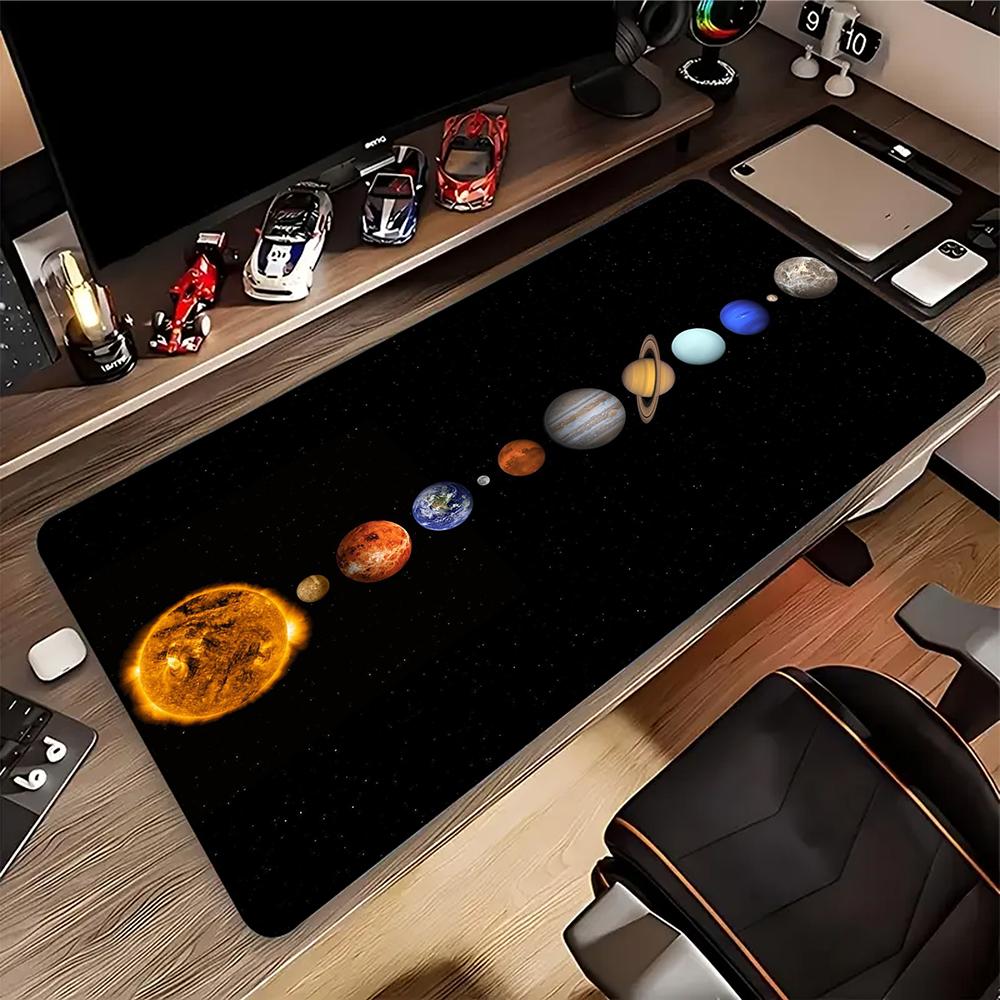 Solar System Space Gaming Mouse Pad Large Mouse Mat Laptop Mouse Carpet Game Carpet Keyboard Pads Gamer Desk Mat xcm