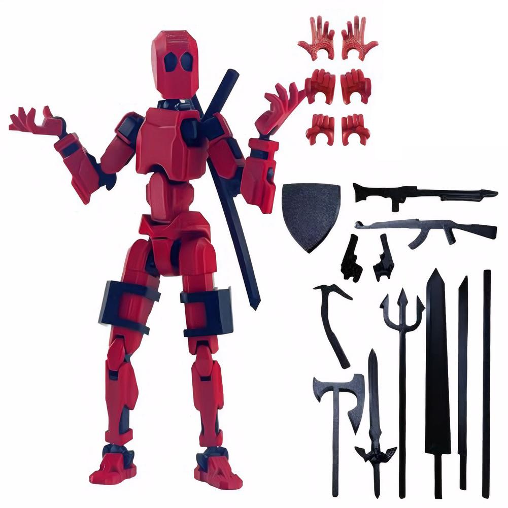 New 13 Robot Action Figure with Multiple Accessories Multi-Jointed Action Figures Action Figures Toys Home Desk Decoration Gifts