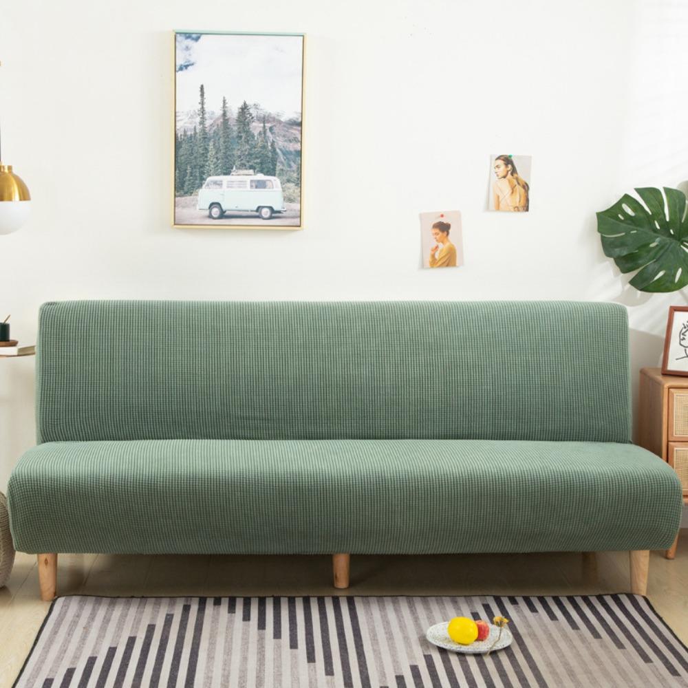 Elastic Futon Sofa Cover Dust-proof Bench Cover Universal Armless Sofa Slipcover  Living Room