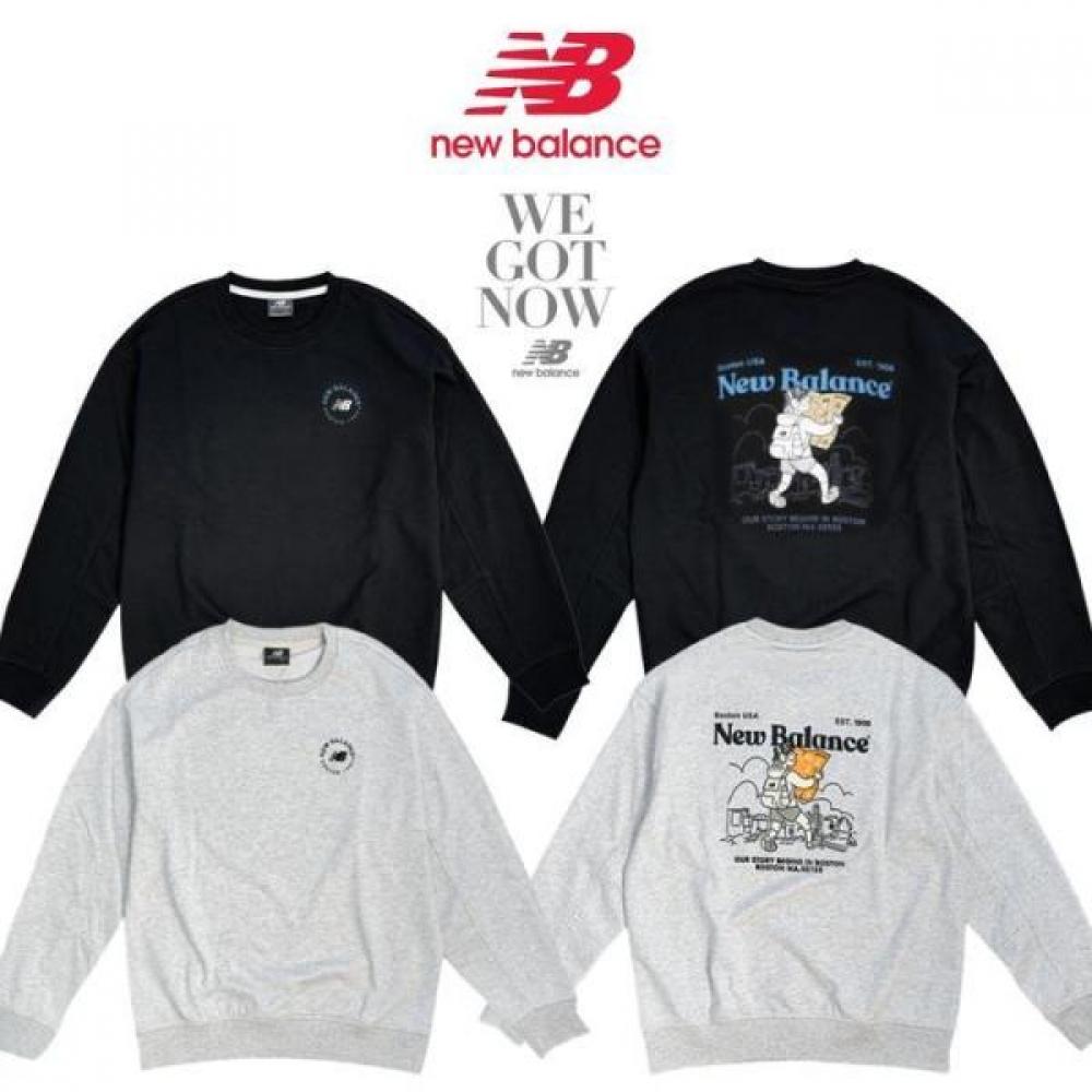 New Balance Uni Nb Boy Graphic Sweatshirt Nbncgco123 light gray/90(S)