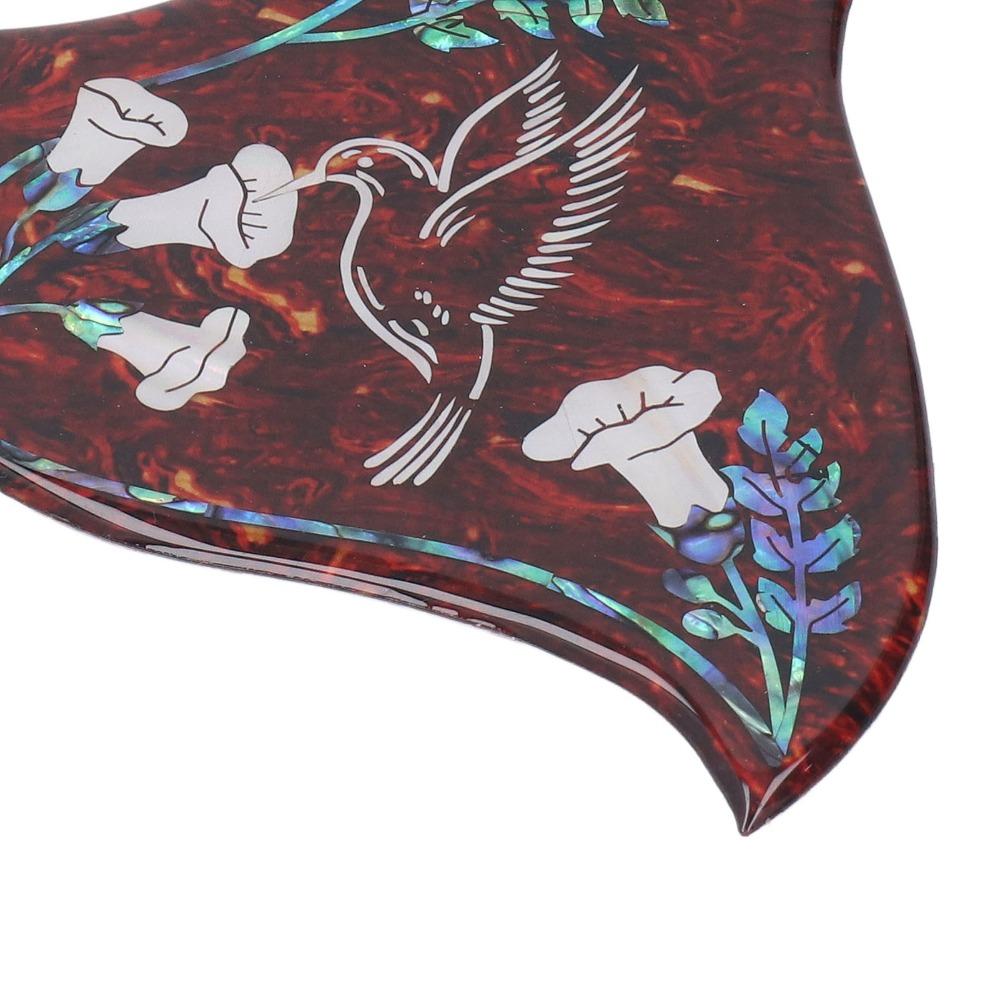 Red Tortoiseshell Guitar Pickguard Replacement Hummingbird Pickguard For Acoustic Guitar