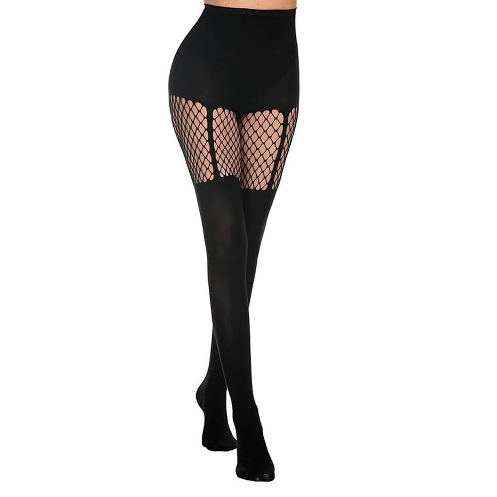 Pantyhose Women'S Sexy Black Mesh Hollow Tight Socks Elastic Dance Stocking For Girls Sexiest Nylon Thigh Fishing Net Stockings